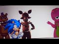 Movie Foxy Sonic And Rockstar Freddy Gets A Barney Error 3 Time