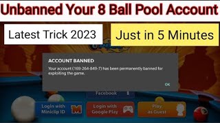 8 Ball Pool Account Banned How to unbanned 2023 | 8 Ball Pool Account Banned 2023 | 8 Ball Pool