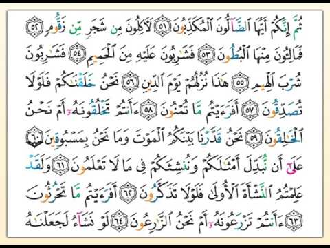 تلاوة تعليمية للصفحة 536 من القرآن الكريم مع التفسير الميسر