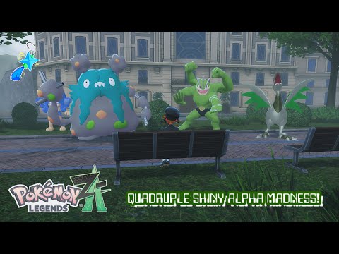 ✨Pokémon Legends Z-A: FOUR SHINY ALPHAS: GARBODOR, SIMIPOUR, SKARMORY & MACHAMP! ✨