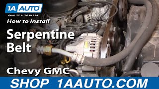 How to Replace Serpentine Belt 99-05 Chevy Blazer S10