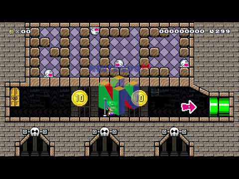 ⬤Big Boo Chase⬤ by xVexom - Super Mario Maker 2 - No Commentary 1by