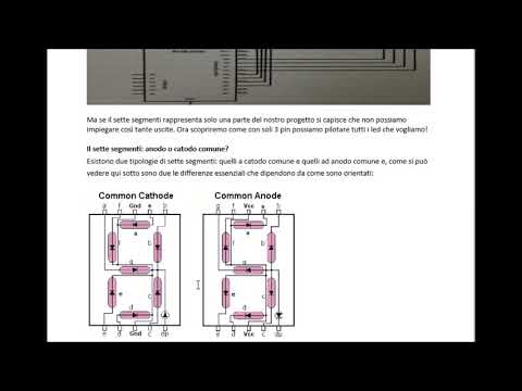 Led a 7 Segmenti con registro a scorrimento e Arduino