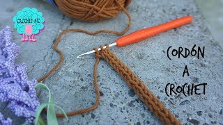 Cordón a crochet paso a paso