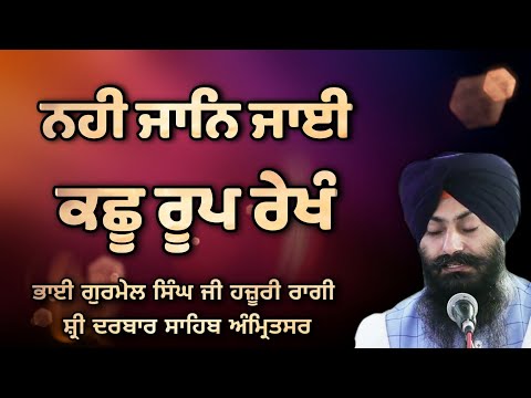 Nahi Jan Jayi Kachu Roop Rekhan - Bhai Gurmail Singh Ji Hazoori Ragi Sri Darbar Sahib Amritsar
