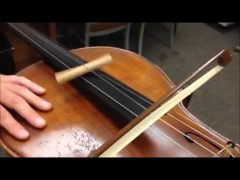TableTop Cello prepared with Dowel Rod