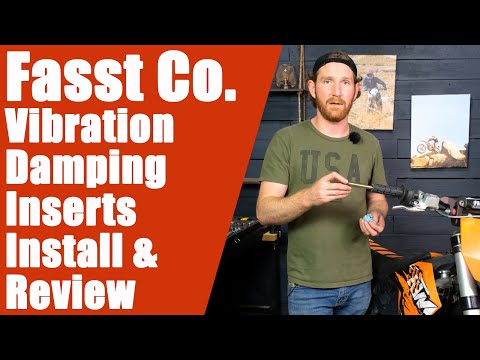 Fasst Company Vibration Damping Dirt Bike Handlebar Insert Installation And Review | Reduce Buzzing