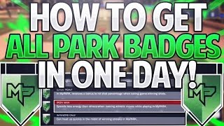 HOW TO GET ALL 9 PARK BADGES IN ONE DAY - NBA 2K17 FAST TUTORIAL SUPER EASY