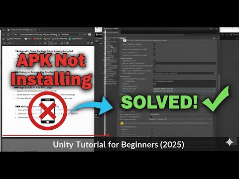Unity APK Not Installing on Android (100% Fixed 2025) | Unity Build & Install Error Solved
