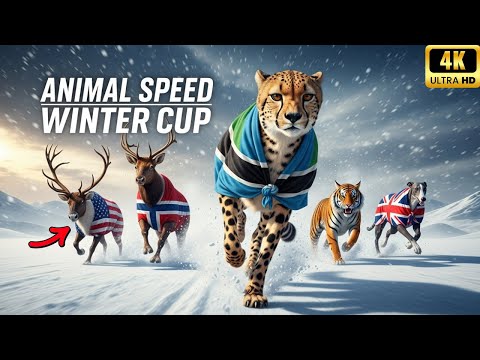 ❄️ EPIC ANIMAL RACE WINTER CUP | Ultimate Snowfield Animal Race 2025