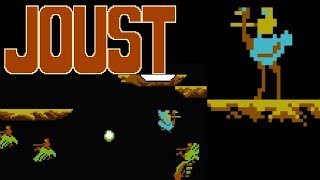 Joust (FC · Famicom) video game port | 86-wave session for 1 Player 🎮