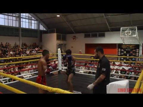 1º Epic Muaythai Brasil - Bruno (Hata Muay Thai) x Diego Pereira (King Thai) 57Kg.