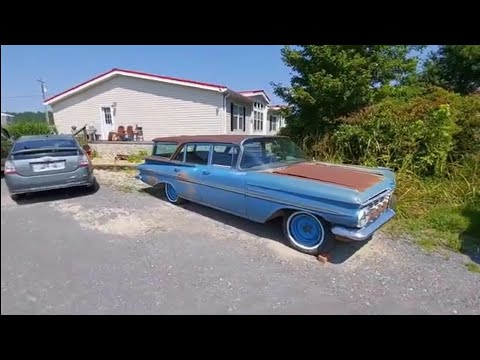 Thumbnail for Check out this 1959 Chevy Kingswood 9 passenger wagon at Gas Axe Chop Shop! This has potential!