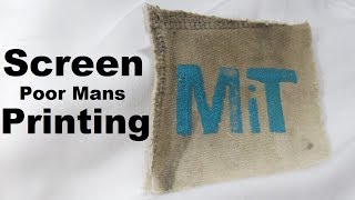 Screen Printed Patch the Poor Mans Way | Making a Patch From my Old Sweater Using Puffy 3D Paint