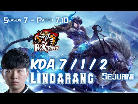 ROX Lindarang SEJUANI vs GALIO Top - Patch 7.10 KR Ranked