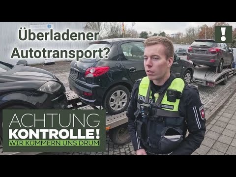 "Das kann nicht passen!" 👎 PKW-Transporter ÜBERLADEN und ohne Genehmigung? | Achtung Kontrolle