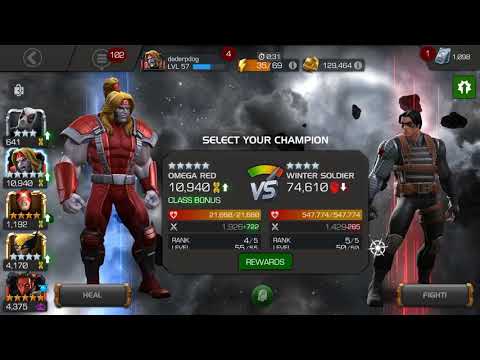 5 Star Rank 4 Awakened Omega Red vs RoL Winter Soldier