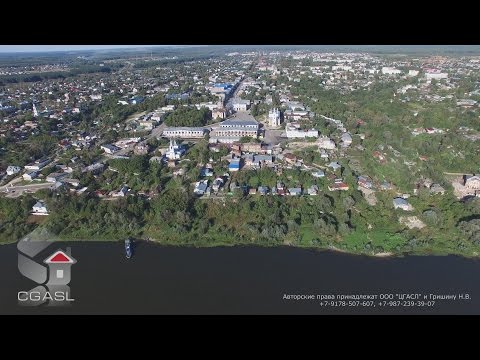 Аэросъемка города Касимов (панорама)