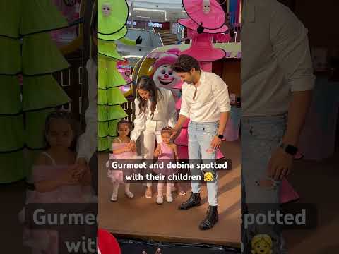 Gurmeet and debina spotted with their children 👧 #bollywood #kids #trending #adorablevideo