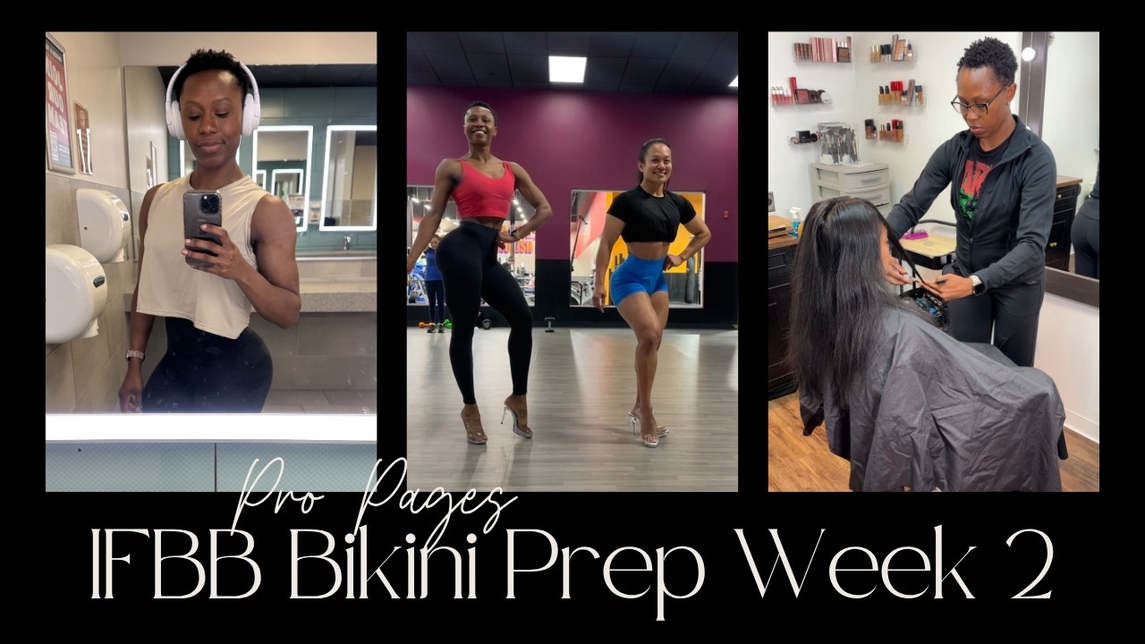 IFBB Bikini Prep Week 2: Stage glam, Posing practice, and Faith Talk| Pro Pages EP 2