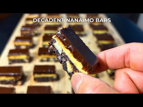 Decadent and Luscious Nanaimo Bars | Three-layer dessert