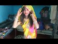 Boy Wear Saree And Outing In Home Without Editing Video