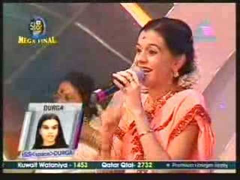 Idea Star Singer Mega final Durga singing "Murukha..."