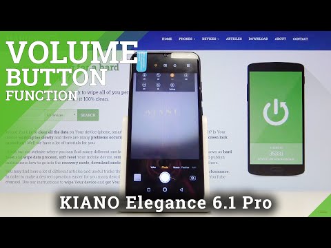 How to Switch Camera Volume Button Function in KIANO Elegance 6.1 Pro