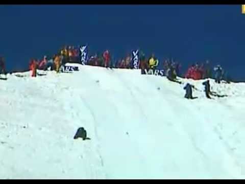 Speed ski world record in 1997 by Philippe Billy at 243kph   360p stereo