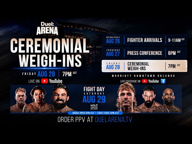Duel Arena 1 Ceremonial Weigh-Ins: Perry vs. Jenkins Face-Offs