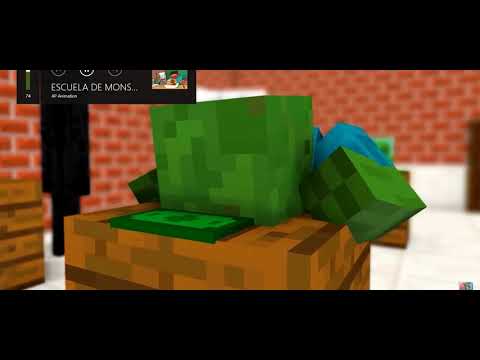 ESCUELA DE MONSTRUOS : RETO DE COCINA - Minecraft Animación
