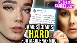 James Charles COMES HARD 4 Marlena on Twitter!! NETFLIX SHOW CANCELLED? makeup cosmetics tutorial