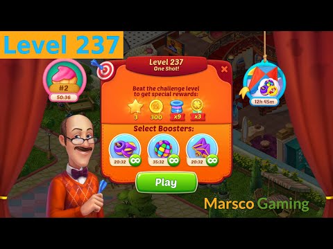 Homescapes – Level 237 Challenge / One Shot