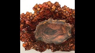 Tree Ring Pour Free Form Resin Sculpture Commission - #YT100Challenge