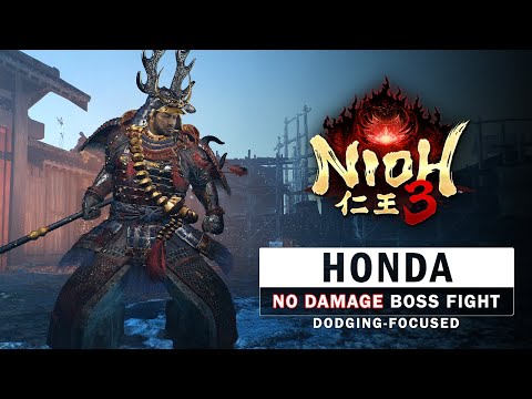 Nioh 3 - Honda Tadakatsu Boss Fight (No Damage)