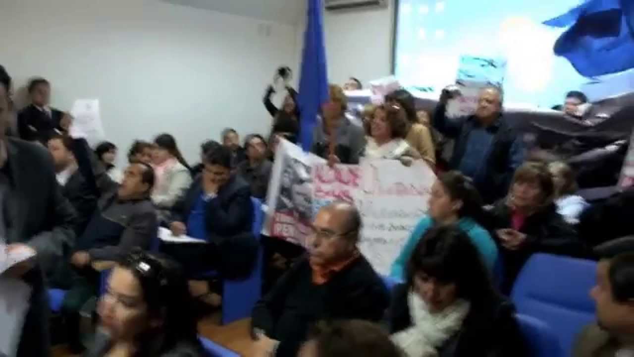 Protesta Democrata Cristianos en Concejo Municipal