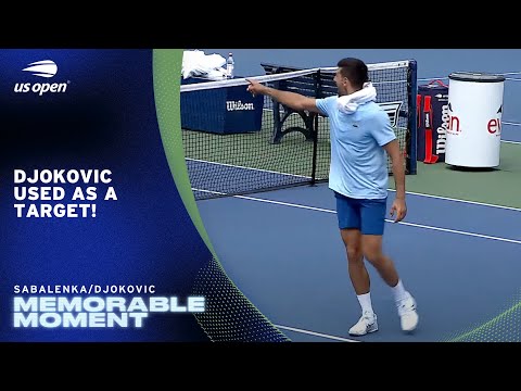Sabalenka Uses Djokovic as a Target During Practice! | 2025 US Open