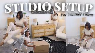 Unboxing & Building the PERFECT Filming Setup! Transforming My Space Into a Dream Studio