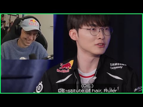FAKER'S HUMOUR | CAEDREL REACTS TO LCK OPENING DRAFT