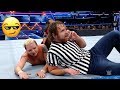 Dean Ambrose Special Guest Referee AJ Styles Vs James Ellsworth WWE Ustad