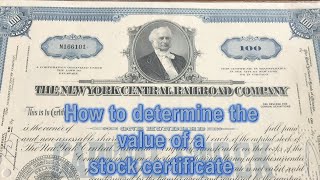 How to find what a stock certificate is worth: The joy of collecting stock certificates