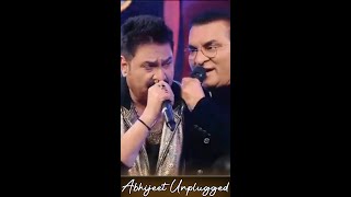 Kumar Sanu and Abhijeet Da singing Dhadkan on one platformðŸ˜#shorts