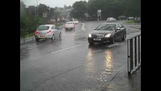 preview picture of video 'Floods hit Aberdeen cars, homes and business'