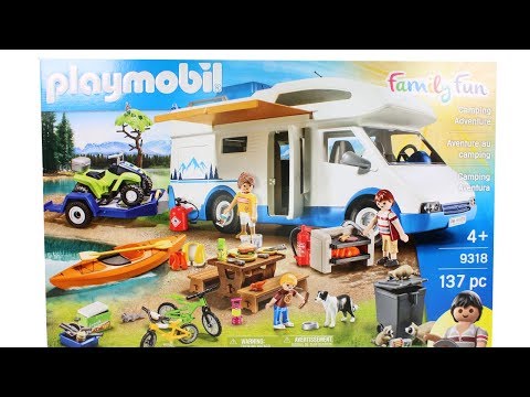 Playmobil Family Fun Camping Adventure Unboxing Toy Review