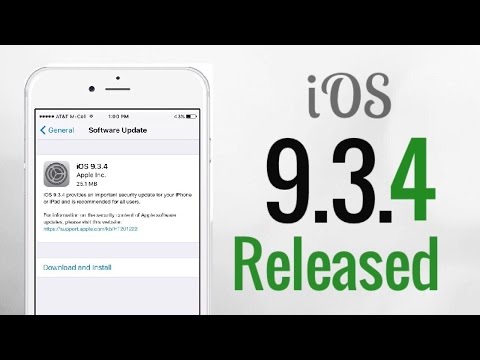 iOS 9.3.4 Released - All You Need to Know