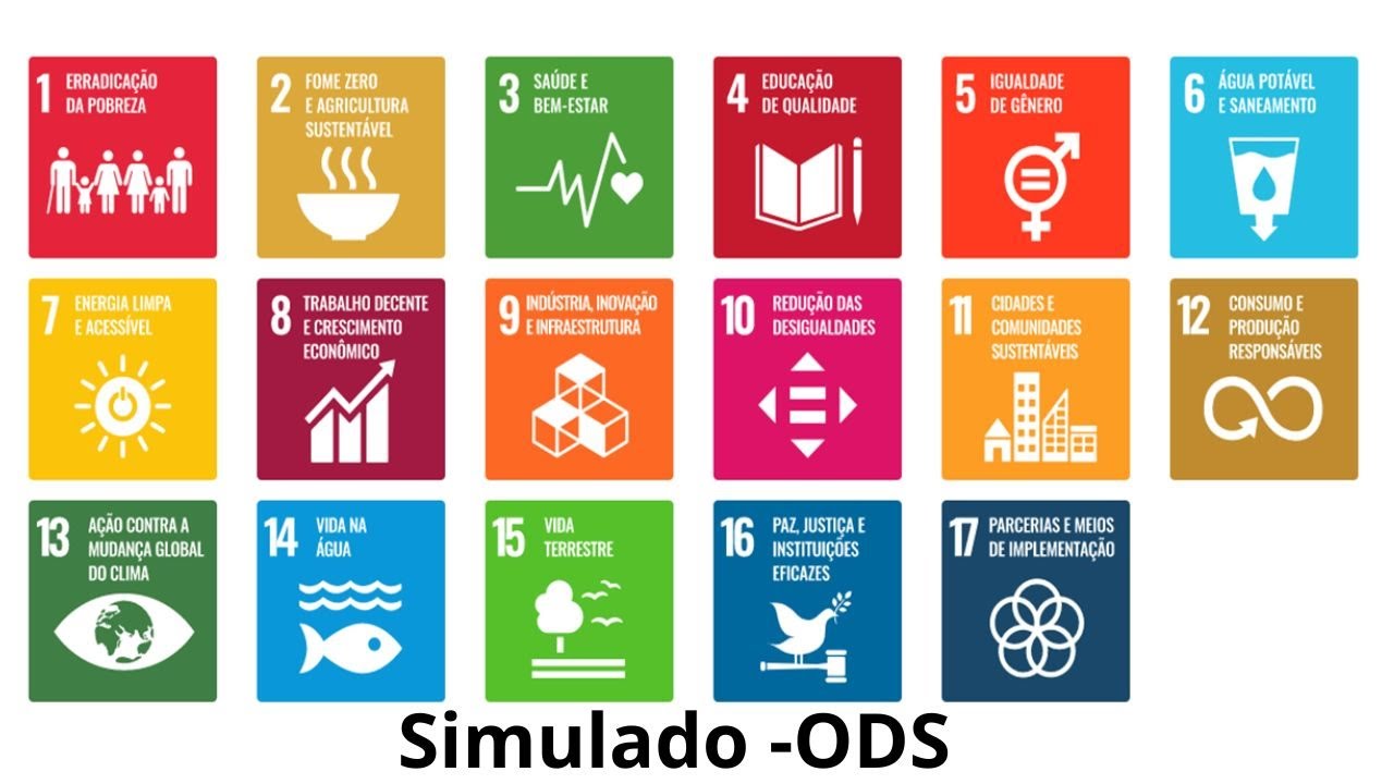 Simulado - ODS - 17 objetivos de Desenvolvimento Sustentável