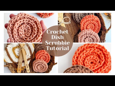 Crochet Dish Scrubber Free Pattern & Tutorial for an Easy crochet Dish Scrubbie!