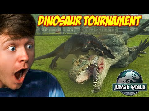 DINOSAUR TOURNAMENT BATTLE! - Jurassic World Evolution 3