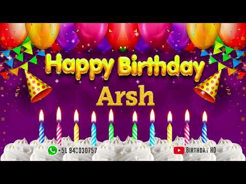 Arsh Happy birthday To You - Happy Birthday song name Arsh 🎁