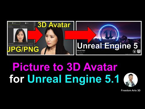 Picture to 3D avatar for Unreal Engine 5.1 - Player Main Avatar + NPC